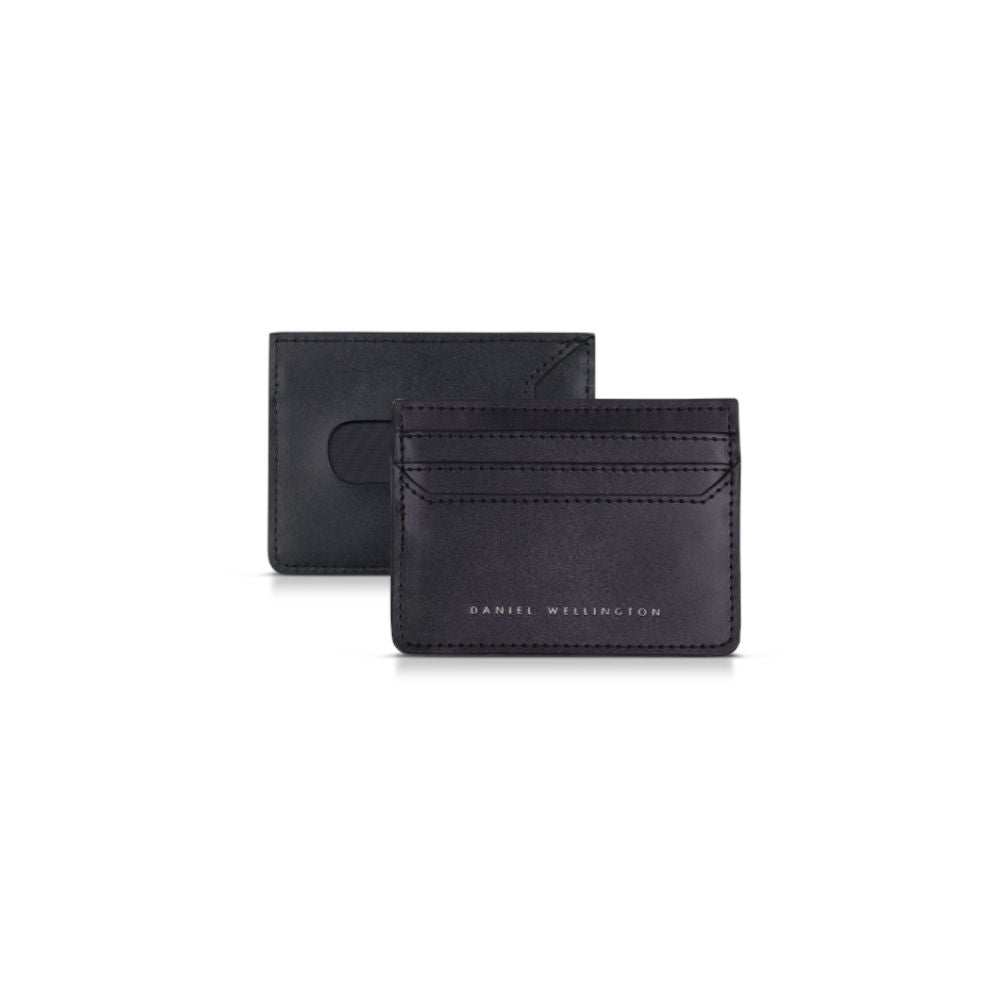3 Cards Holder With Slider Black Liscio Daniel Wellington-Kaidara Gioielli