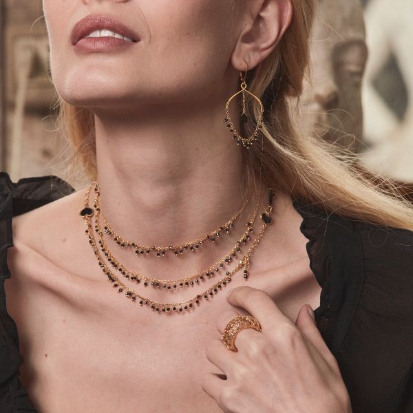 Collana in Argento Donna Maman et Sophie Frange Pieno-Kaidara Gioielli