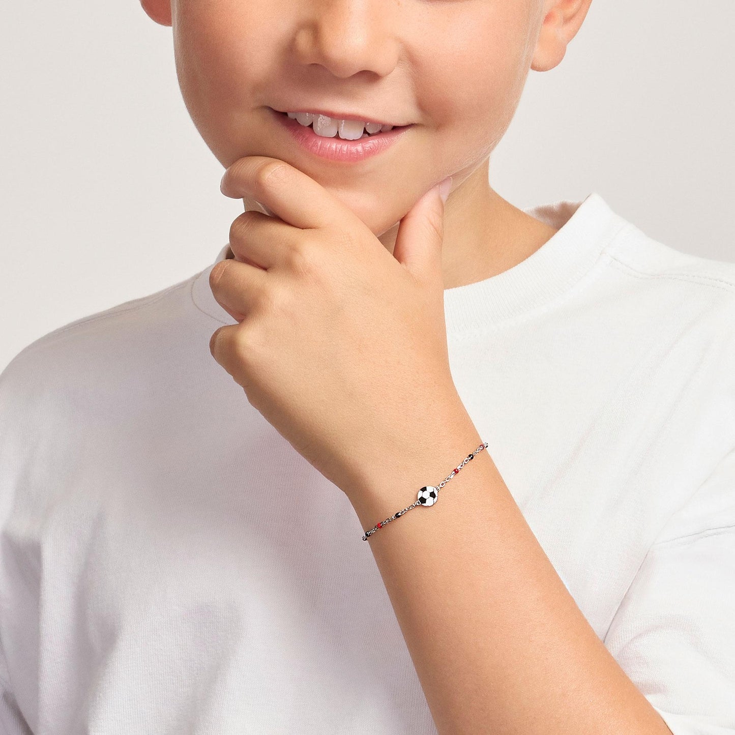 Bracciale in Argento Bimbo W Il Football-Kaidara Gioielli