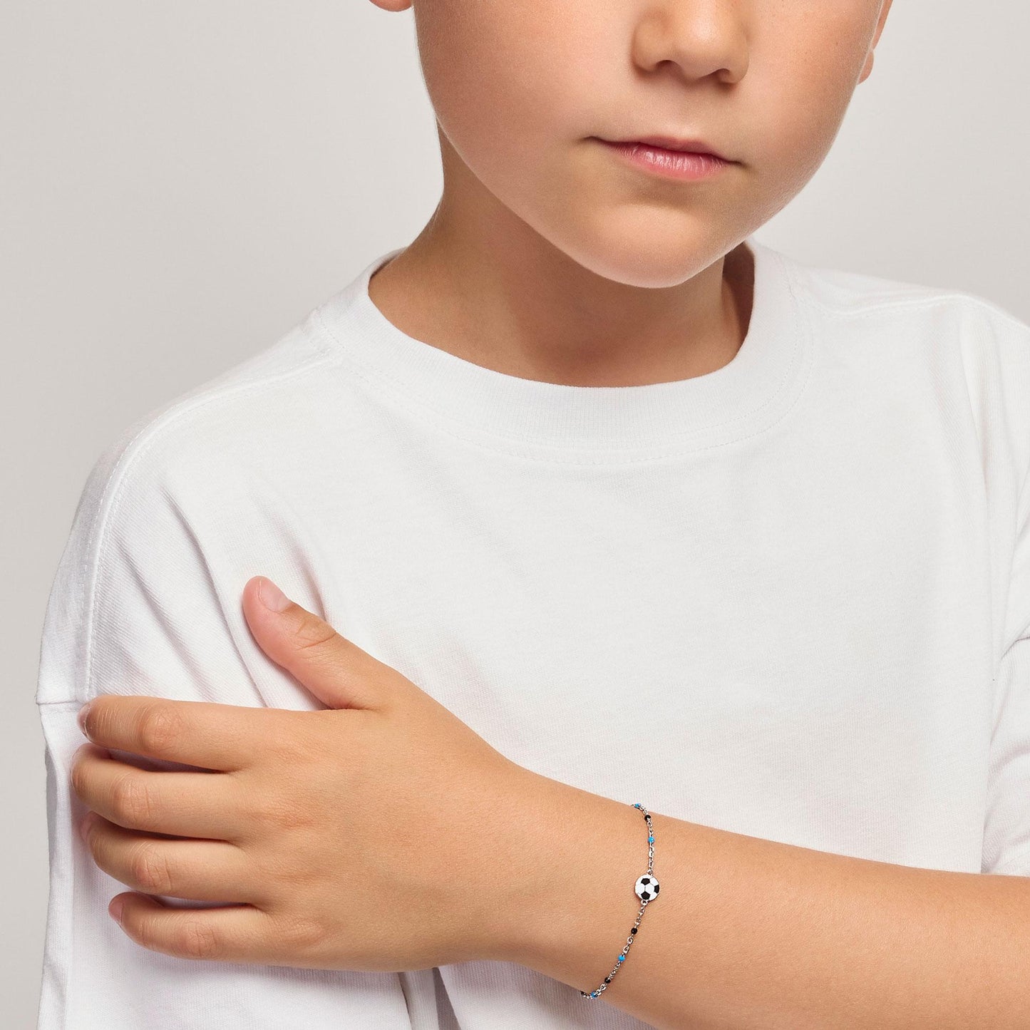 Bracciale in Argento Bimbo Mabina W Il Football-Kaidara Gioielli
