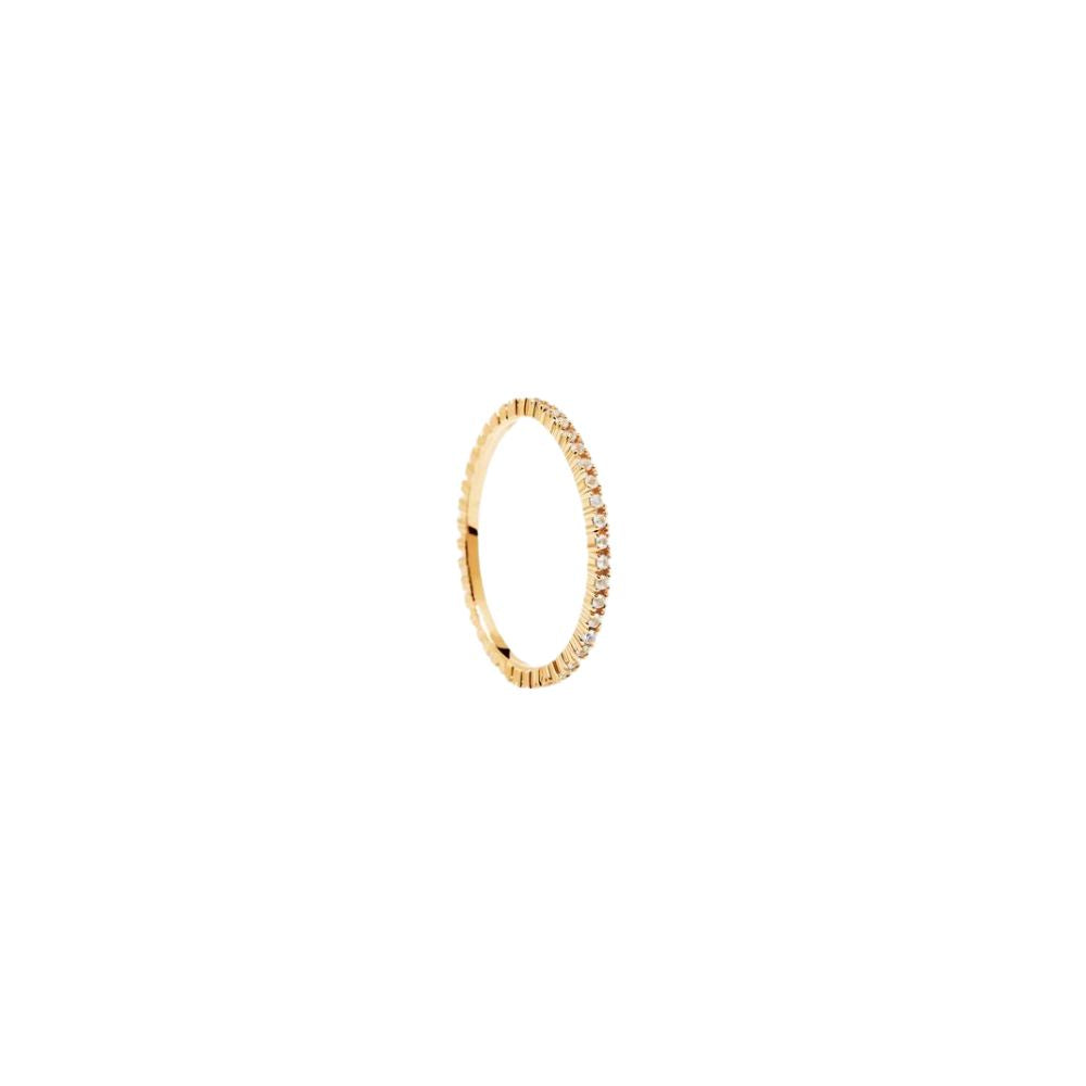 Anello in Argento Placcato Oro Donna Pdpaola Collezione White Essential-Kaidara Gioielli