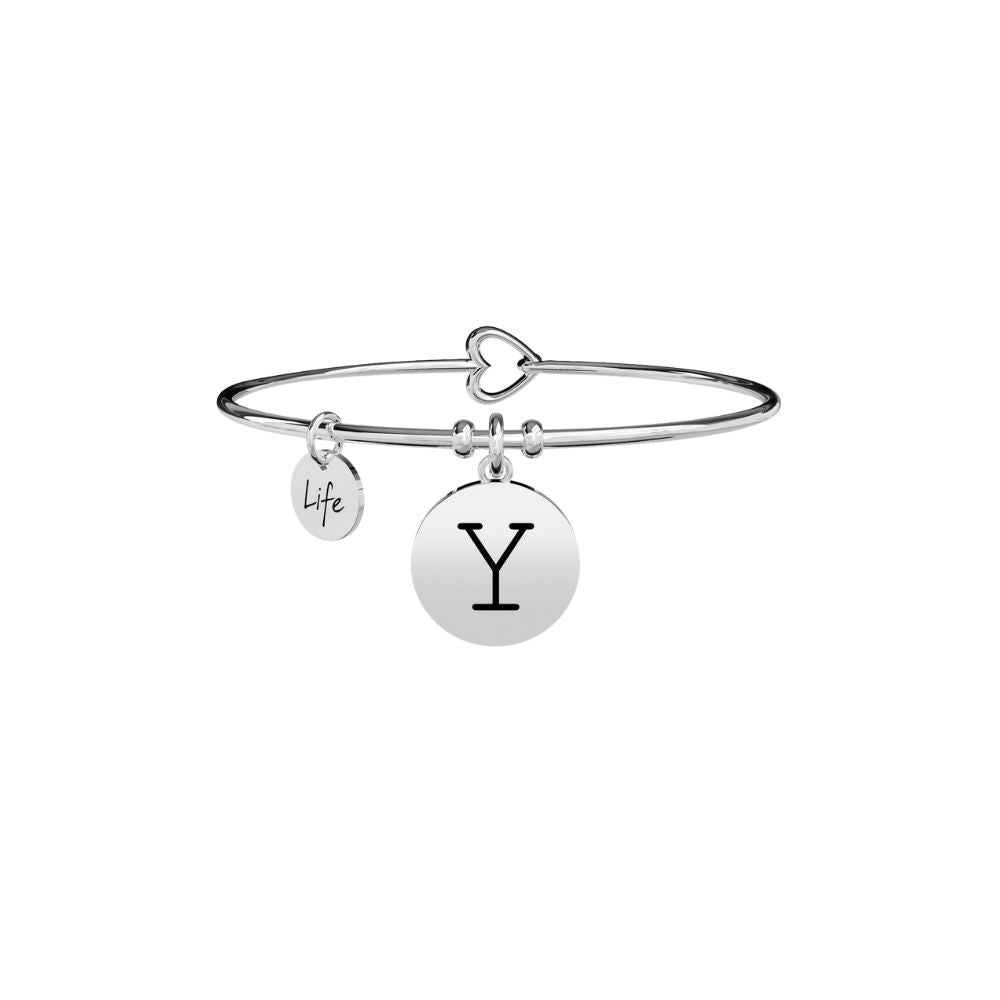 Bracciale in Acciaio Donna Kidult Iniziale Y-Kaidara Gioielli