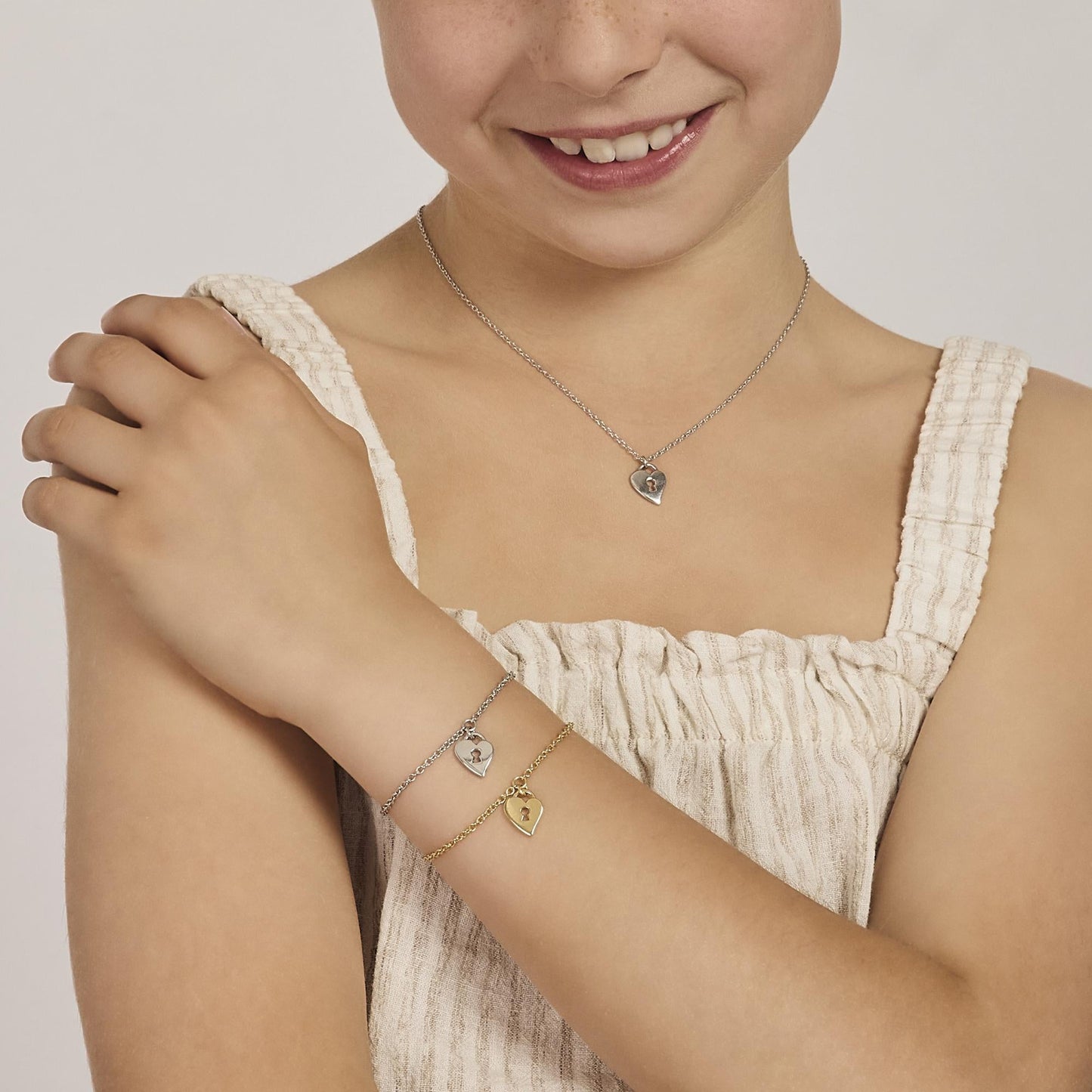 Bracciale in Argento Bimba Mabina Cuore Segreto-Kaidara Gioielli