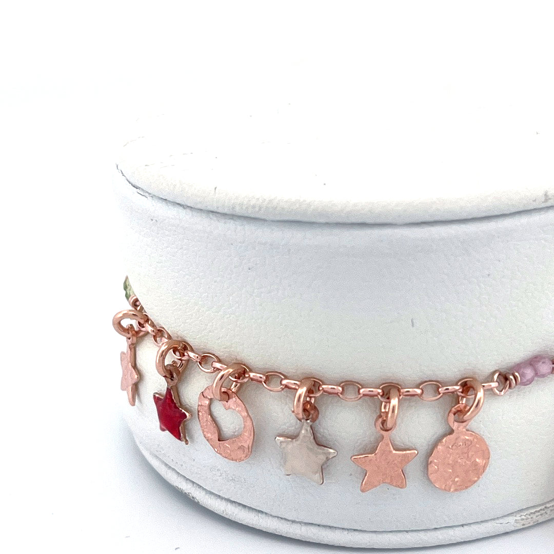Bracciale in Argento Donna Sacramore Firenze Con Pendenti e Pietre-Kaidara Gioielli