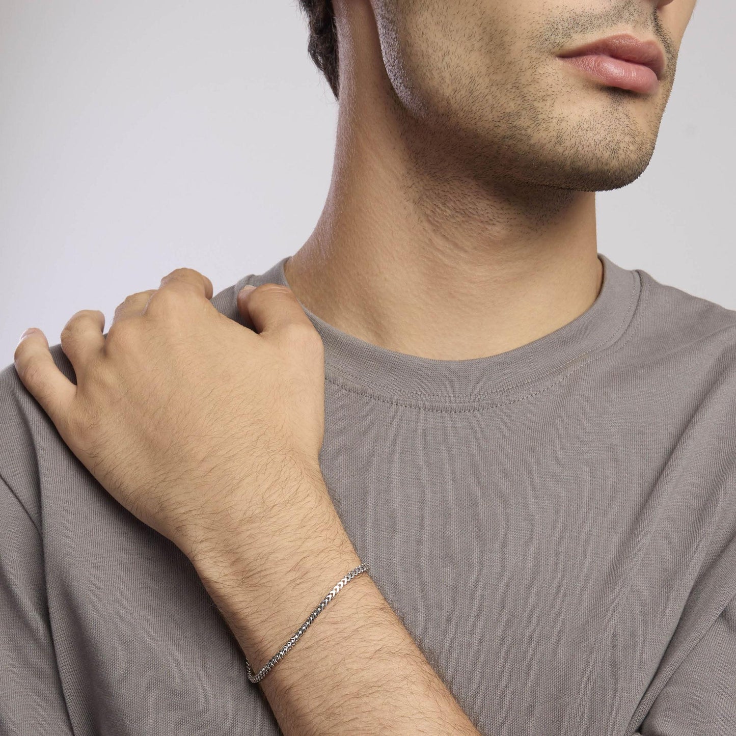 Bracciale in Argento Uomo Mabina V-Shape-Kaidara Gioielli