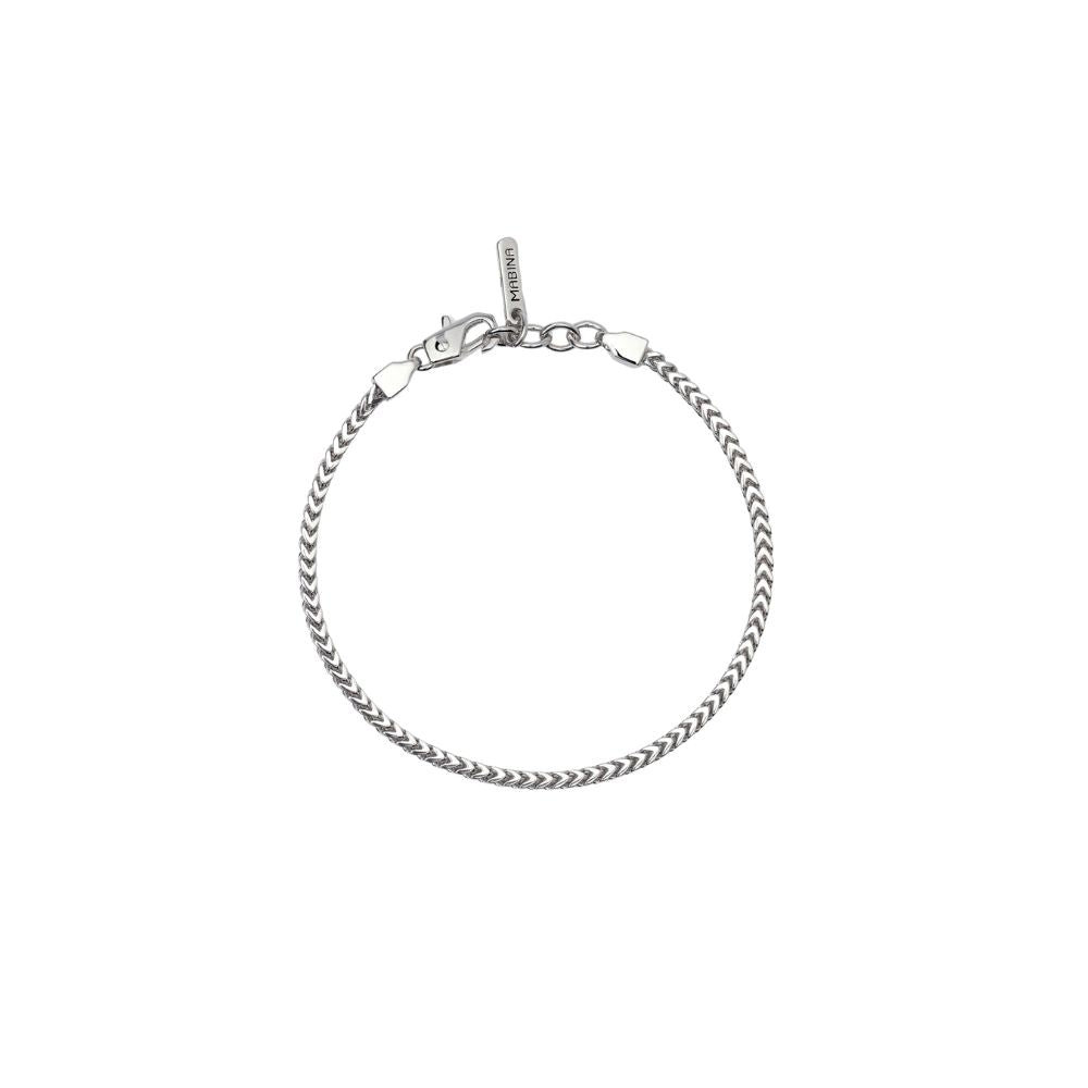 Bracciale in Argento Uomo Mabina V-Shape-Kaidara Gioielli
