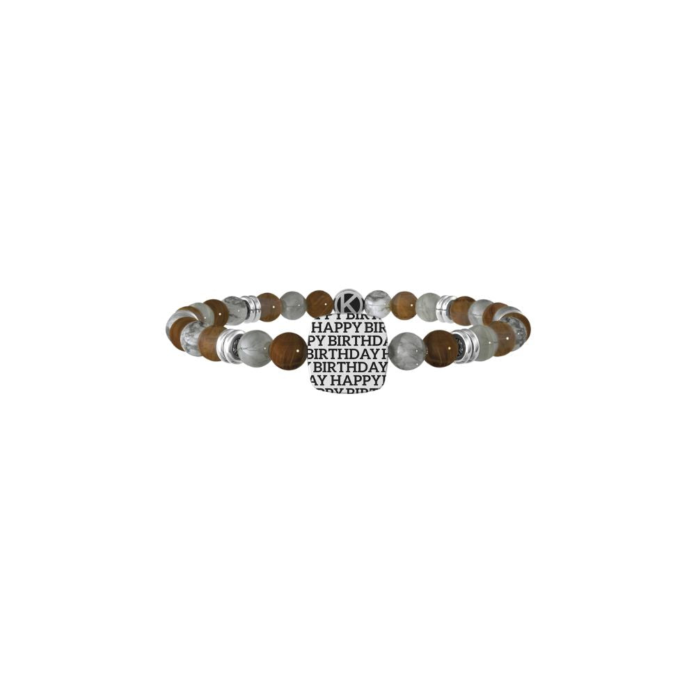 Bracciale in Acciaio Uomo Kidult Happy birthday-Kaidara Gioielli