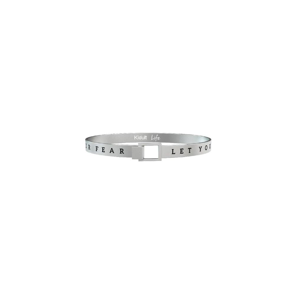 Bracciale in Acciaio Uomo Kidult Let Your Faith Be Bigger Than Your Fear-Kaidara Gioielli