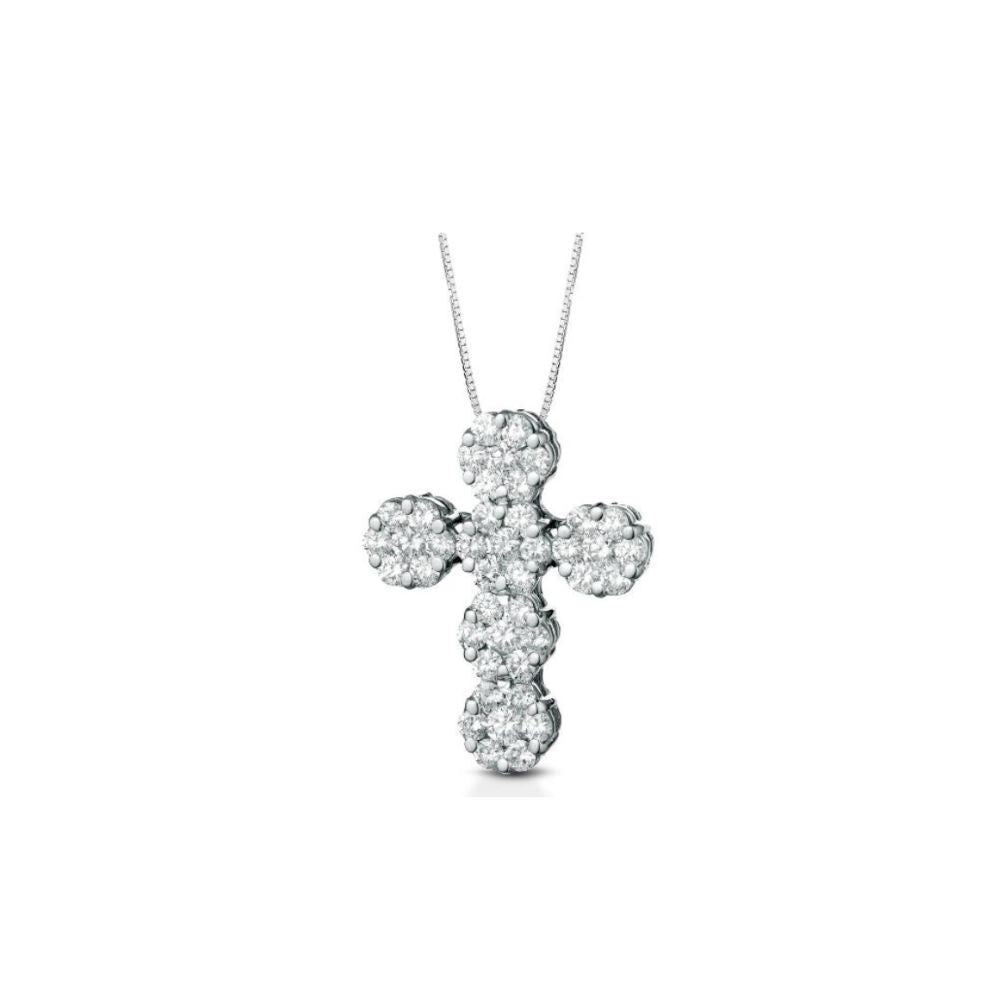 Collana Donna Crusado Collezione Courmayer Croce Con Diamanti-Kaidara Gioielli