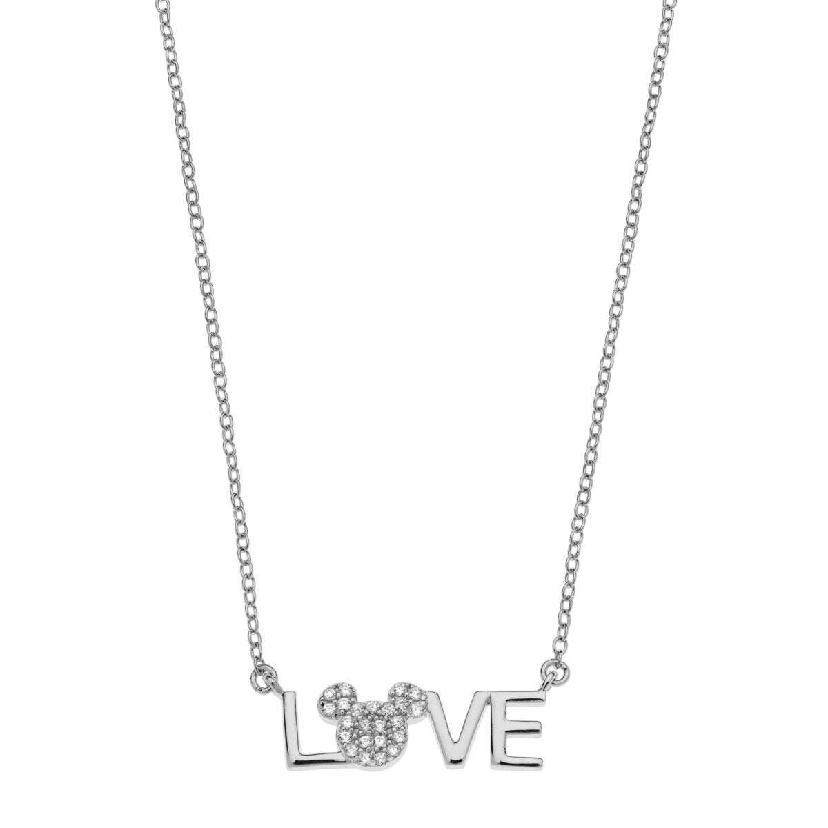 Collana in Argento Bimba Disney Mickey Love-Kaidara Gioielli