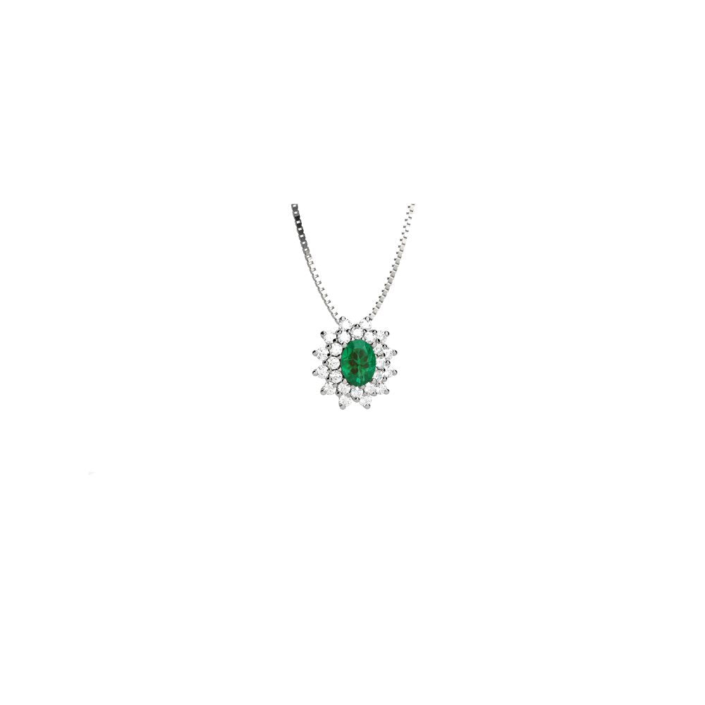Collana in Oro Donna Elli's Nardelli Con Smeraldo e Diamanti-Kaidara Gioielli