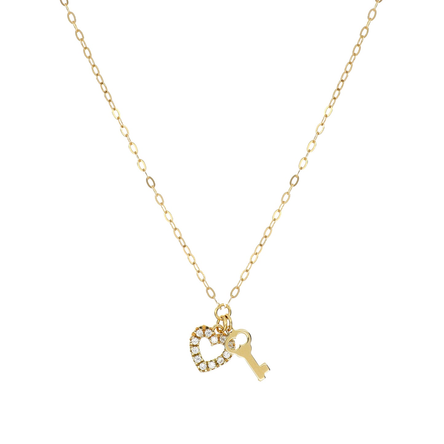 Collana in Oro Donna Facco Gioielli Collezione Cuore d'Oro Vero e Zirconi-Kaidara Gioielli