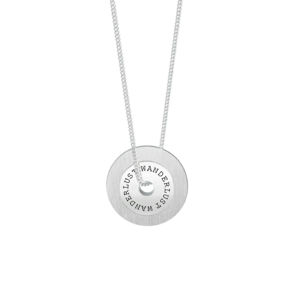 Collana in Acciaio Donna Kidult Wanderlust Desiderio di viaggiare-Kaidara Gioielli