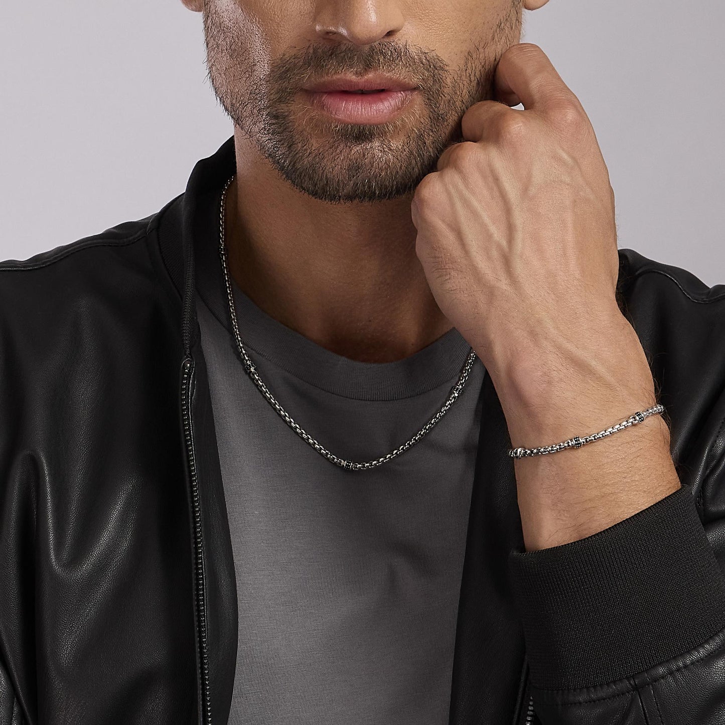 Collana in Argento Uomo Mabina Monte Carlo-Kaidara Gioielli