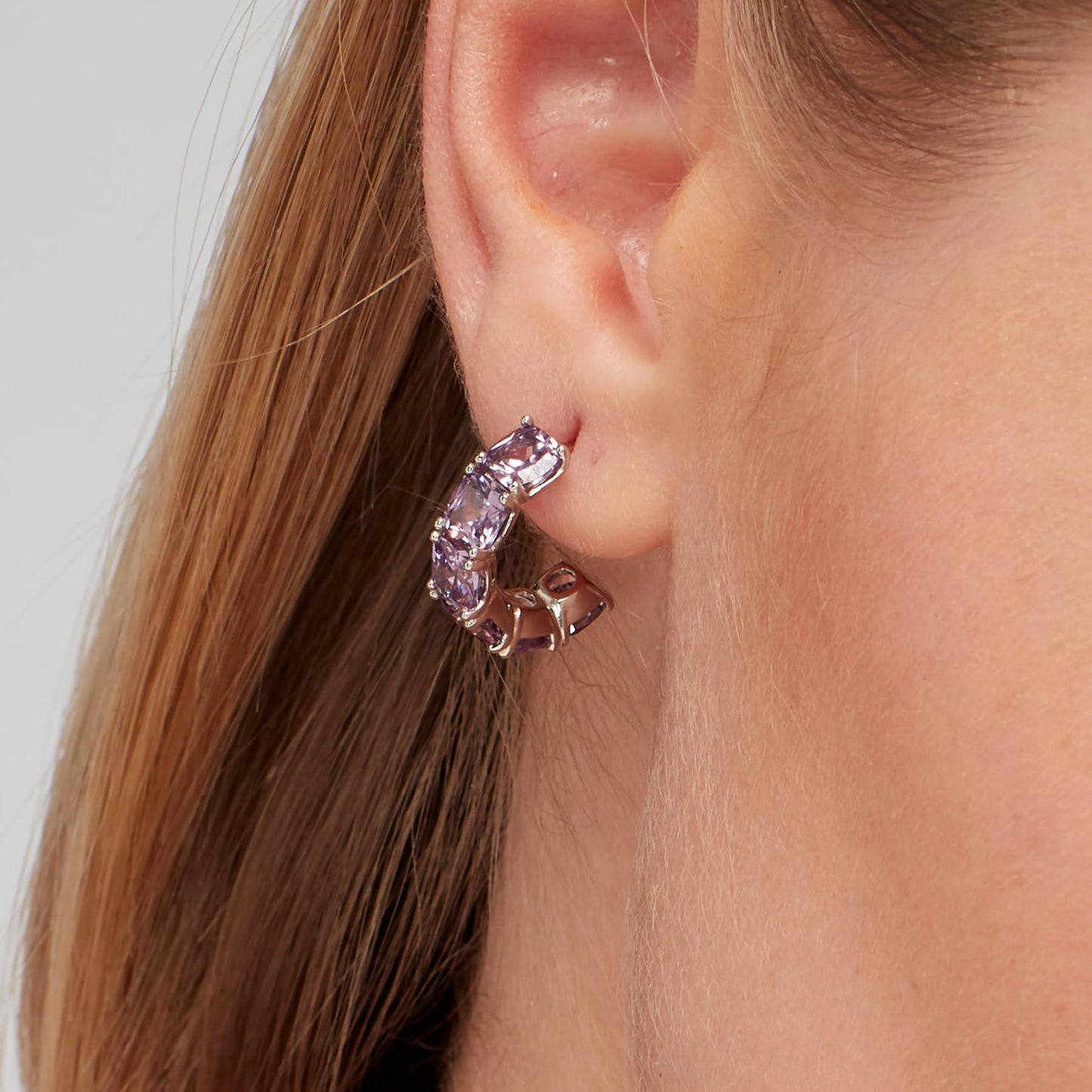 Mono Orecchino in Argento Donna Brosway Fancy Magic Purple-Kaidara Gioielli