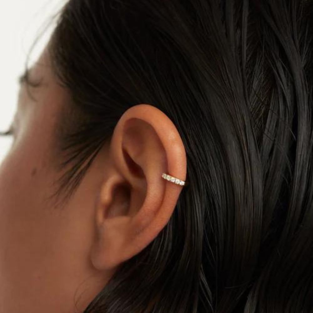 Orecchino Singolo in Argento Donna Pdpaola Ear Cuff Alex-Kaidara Gioielli