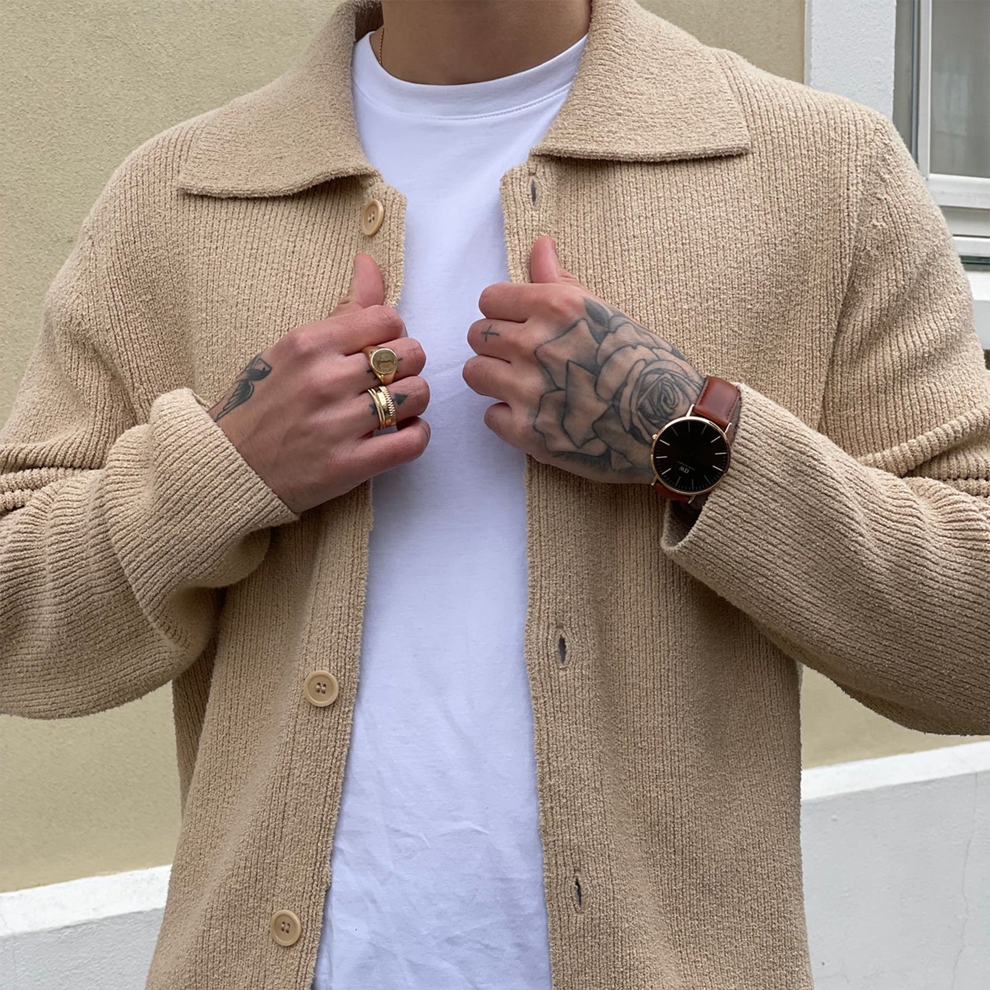 Orologio in Acciaio Uomo Daniel Wellington Classic St Mawes Amber-Kaidara Gioielli