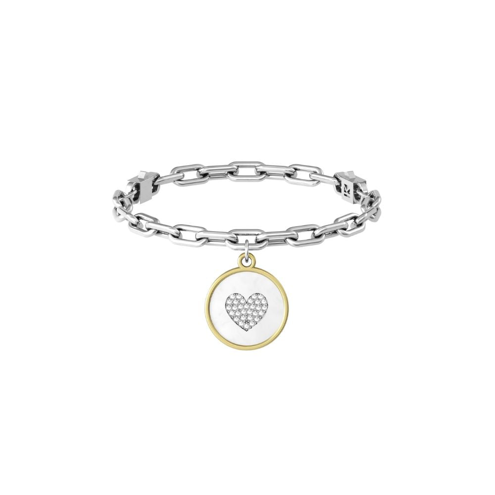 Bracciale in Acciaio Donna Kidult Cuore Mamma migliore del mondo-Kaidara Gioielli