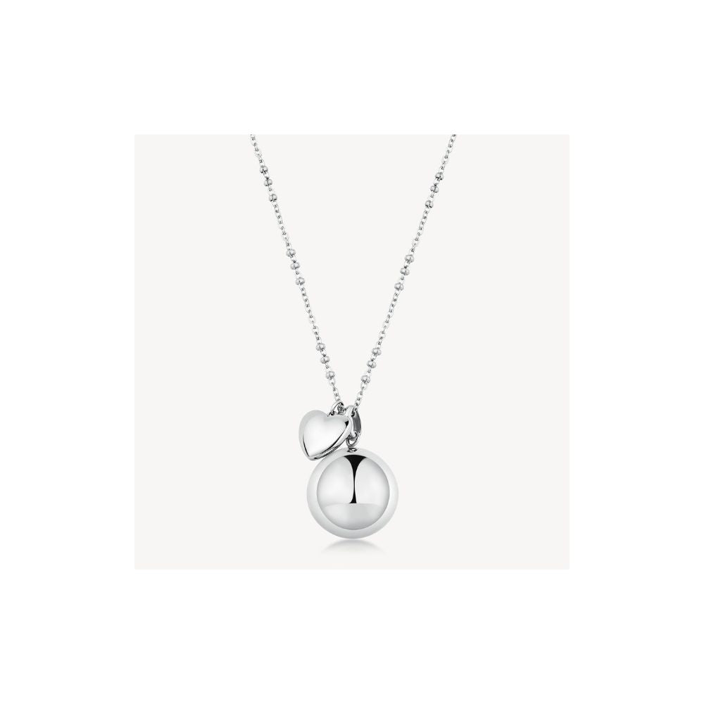 Collana CHAKRA in acciaio 316L, con chiama angeli-Kaidara Gioielli