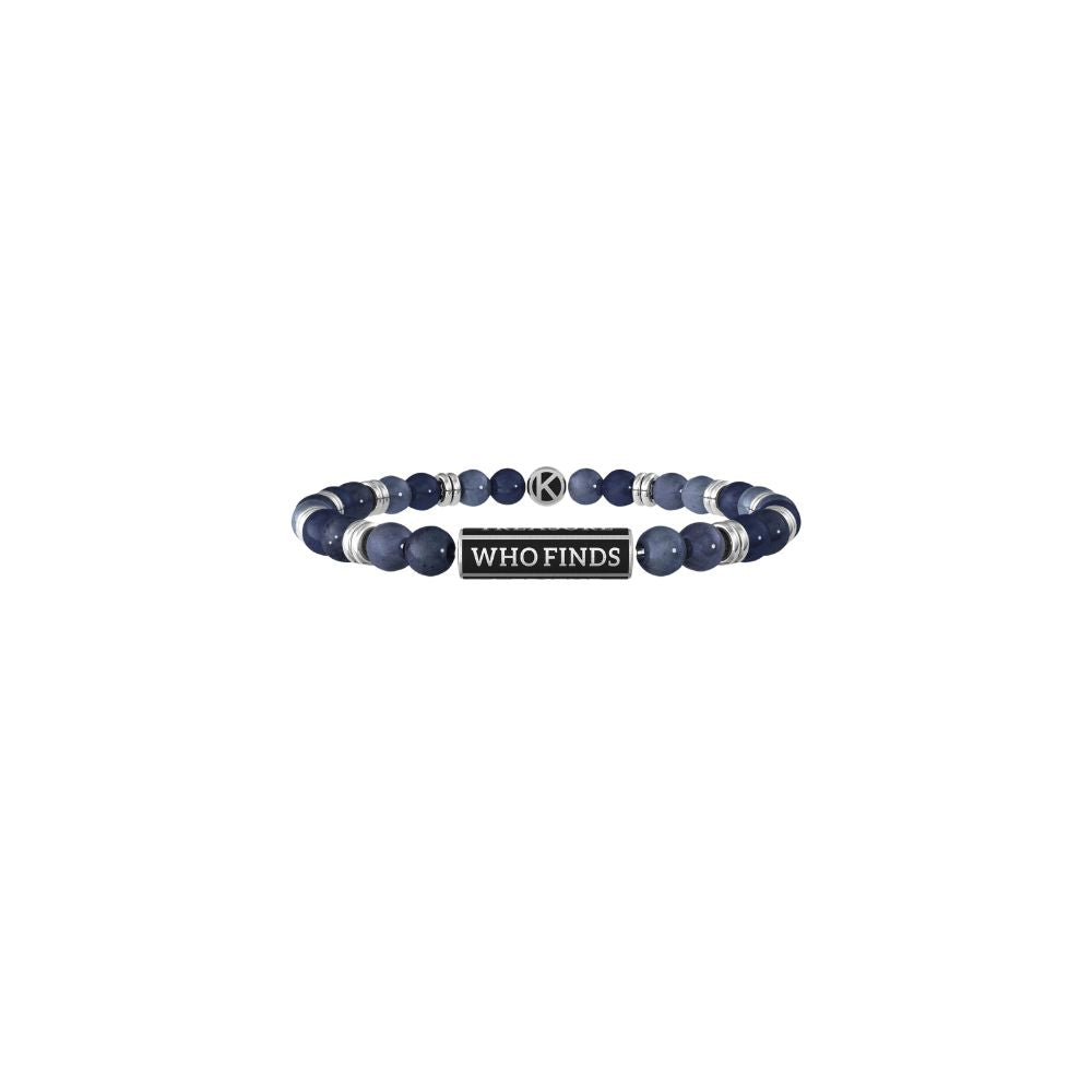 Bracciale in Acciaio Uomo Kidult Who finds a friend finds a treasure-Kaidara Gioielli
