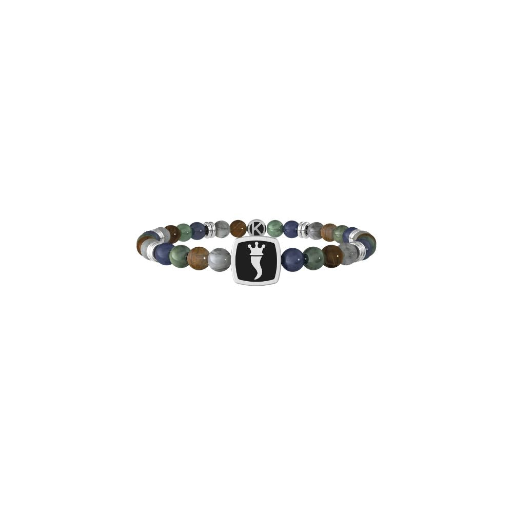 Bracciale in Acciaio Uomo Kidult Cornetto Protezione-Kaidara Gioielli