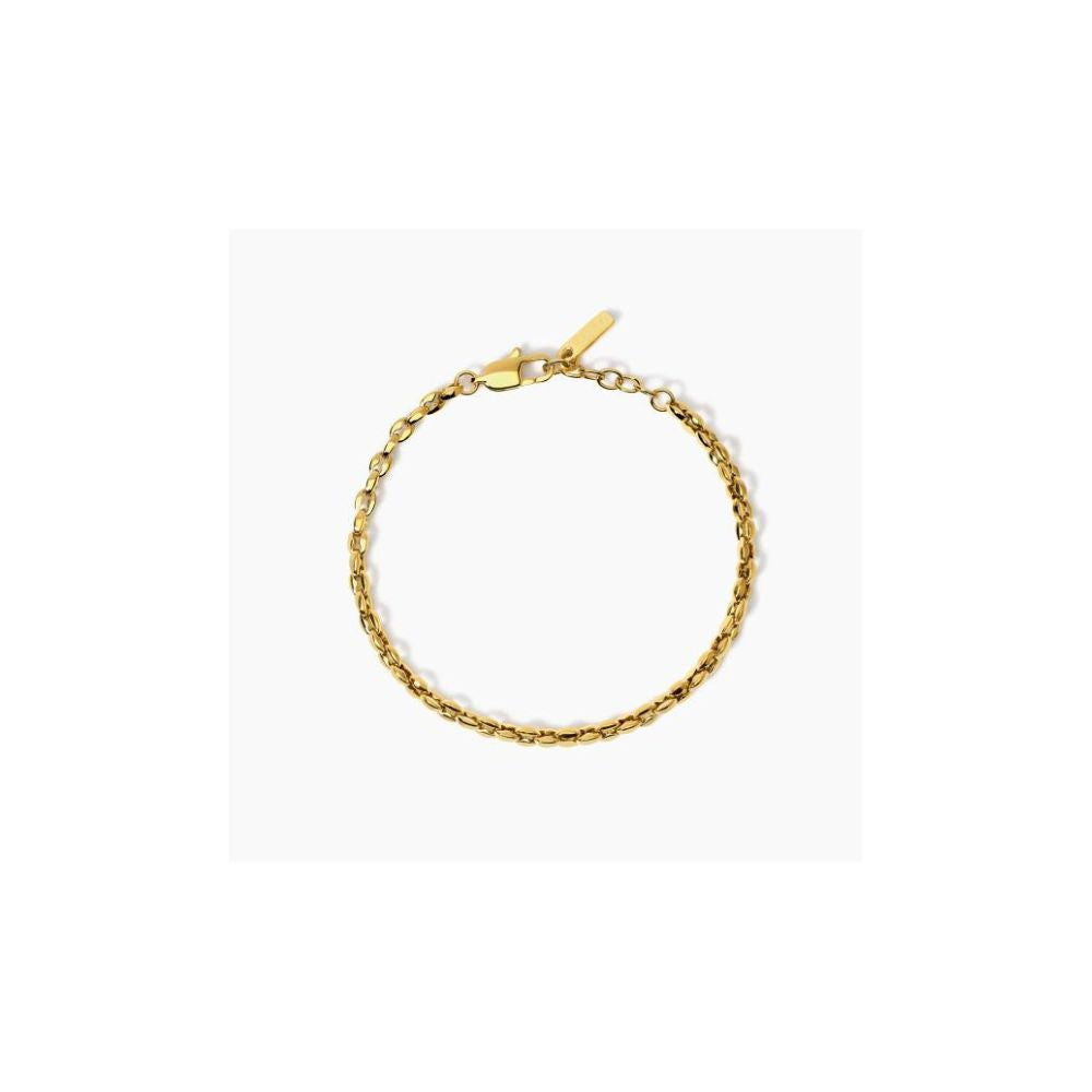 Bracciale in acciaio 316L PVD giallo-Kaidara Gioielli
