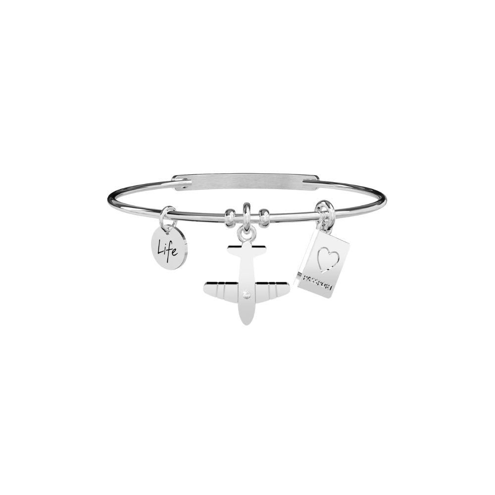 Bracciale in Acciaio Donna Kidult Aereo Scoperta-Kaidara Gioielli
