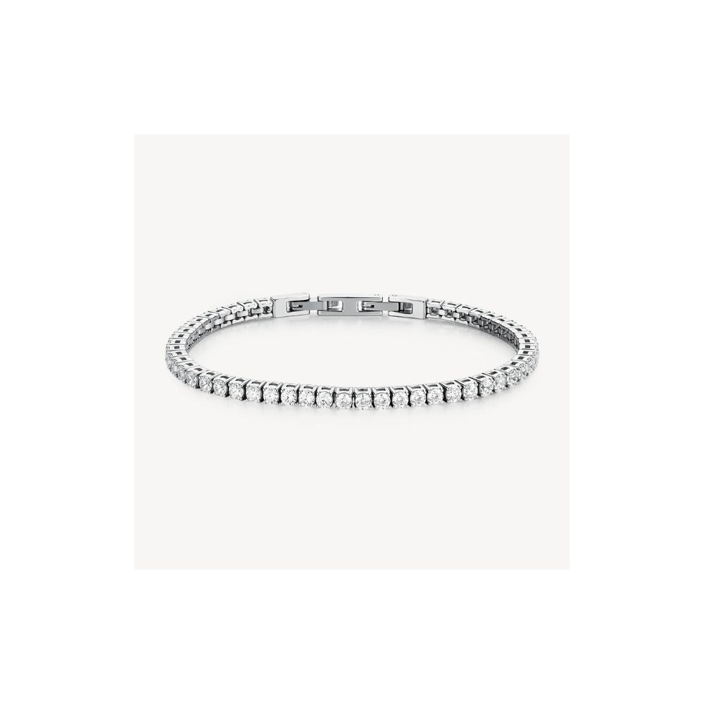 Bracciale AVANTGARDE in acciaio 316L, con cubic zi-Kaidara Gioielli