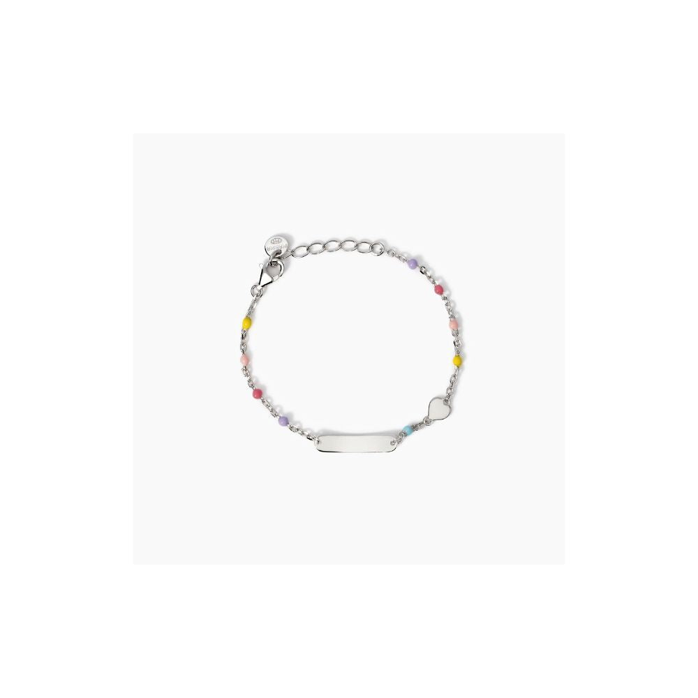 Bracciale in argento bimba Mabina Heart-Tag-Kaidara Gioielli
