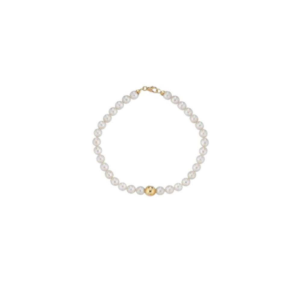 Bracciale in Oro Donna Crusado Collezione Perle Sfera Liscia-Kaidara Gioielli