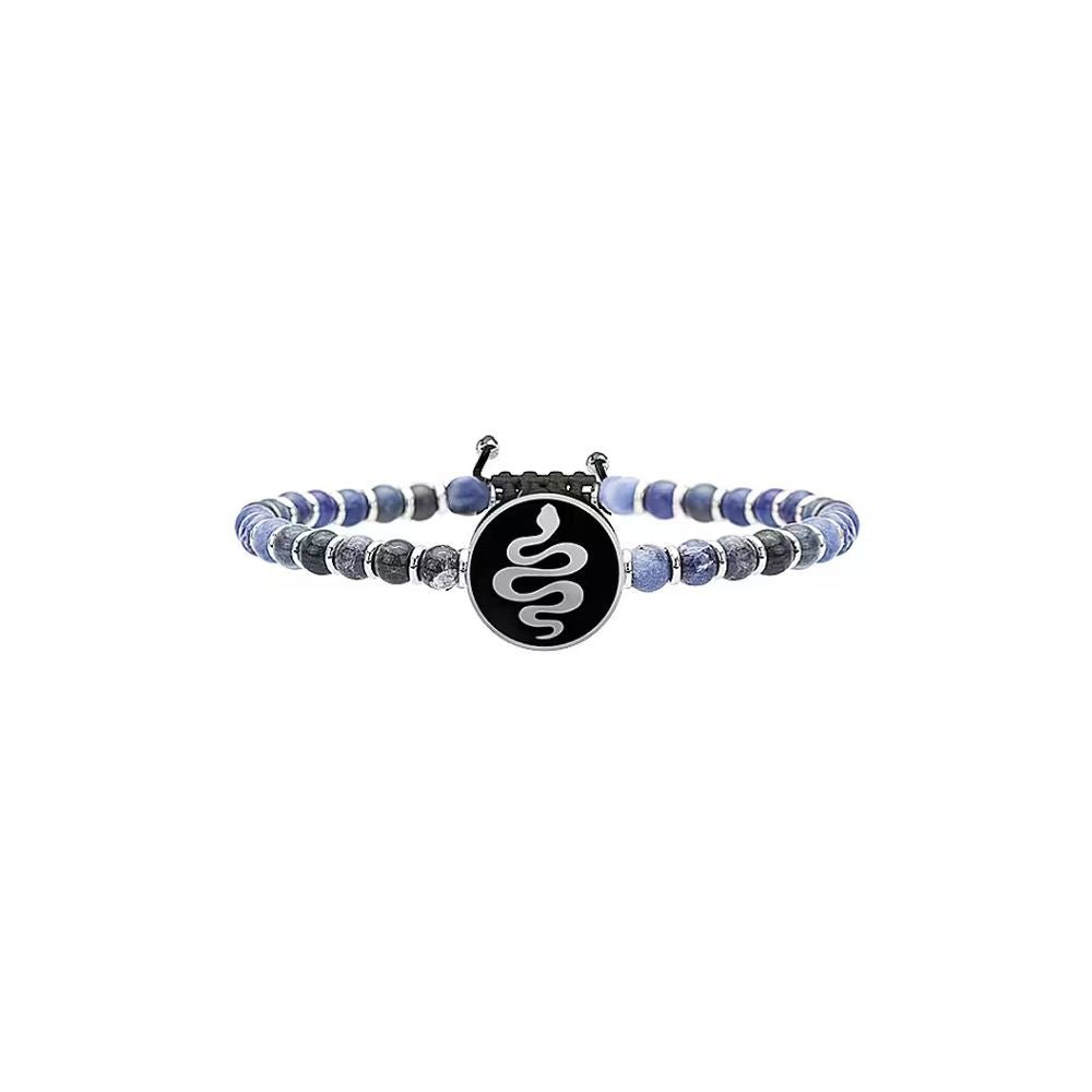 Bracciale in Acciaio Uomo Kidult Serpente Rinascita-Kaidara Gioielli