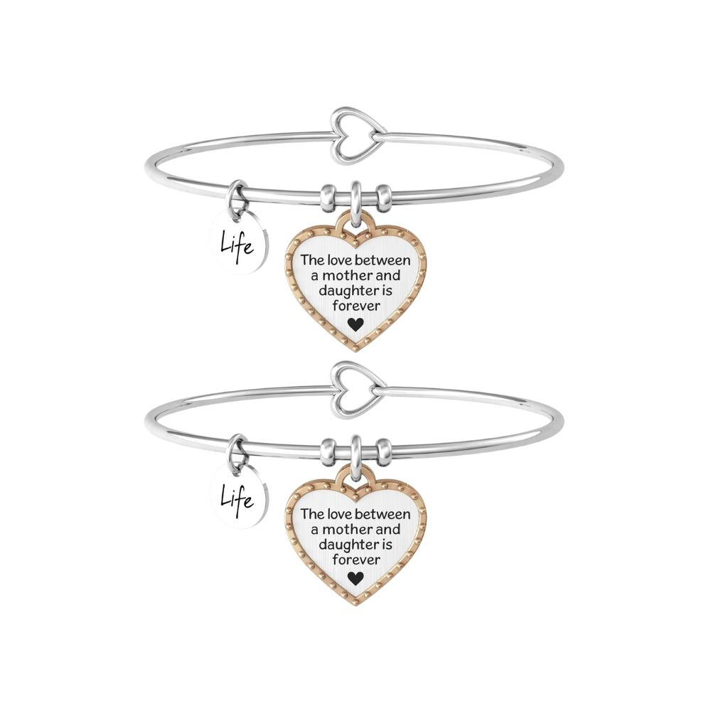 Bracciali in Acciaio Donna Kidult Mamma - Figlia forever-Kaidara Gioielli
