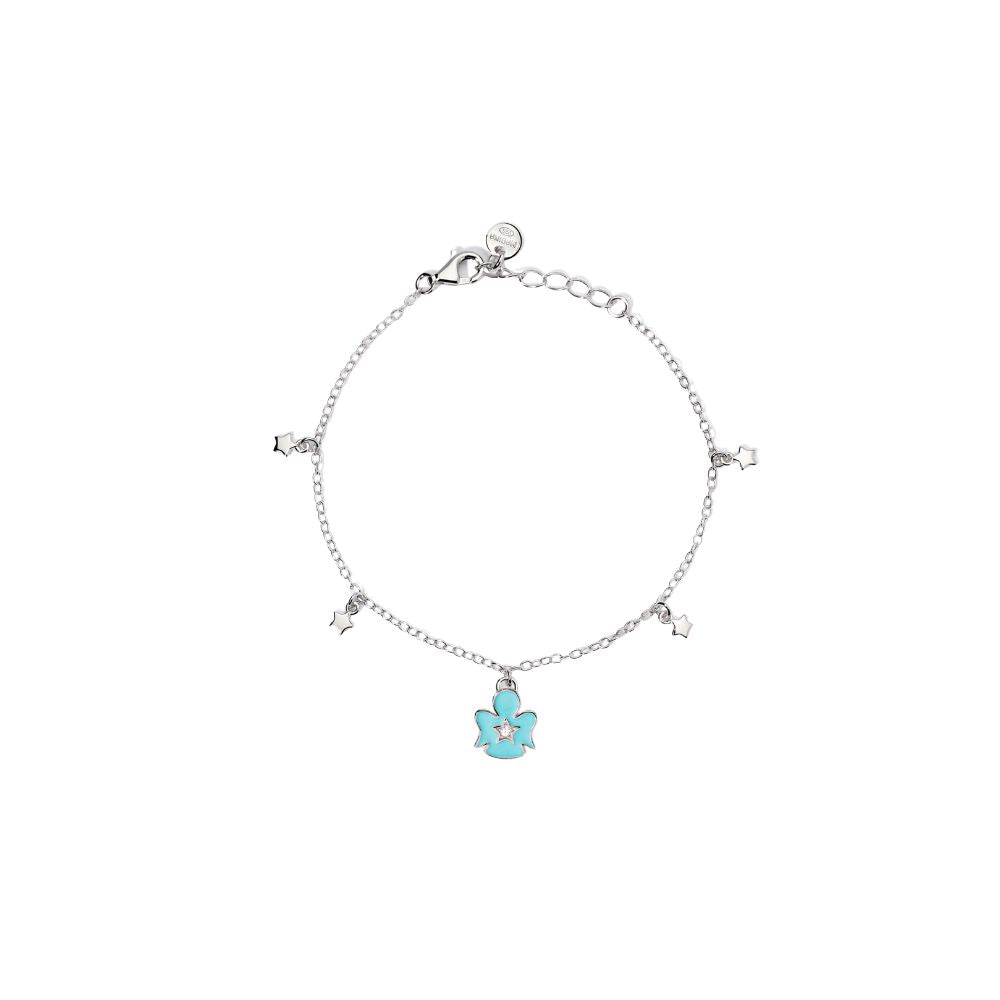 BRACCIALE BIMBA MABINA ANGELO AZZURRO-Kaidara Gioielli