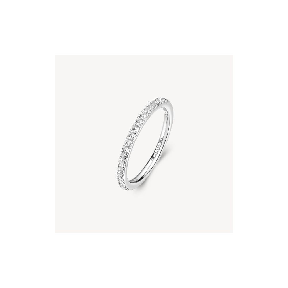 Anello veretta FANCY in argento 925/1000 rodiato e-Kaidara Gioielli