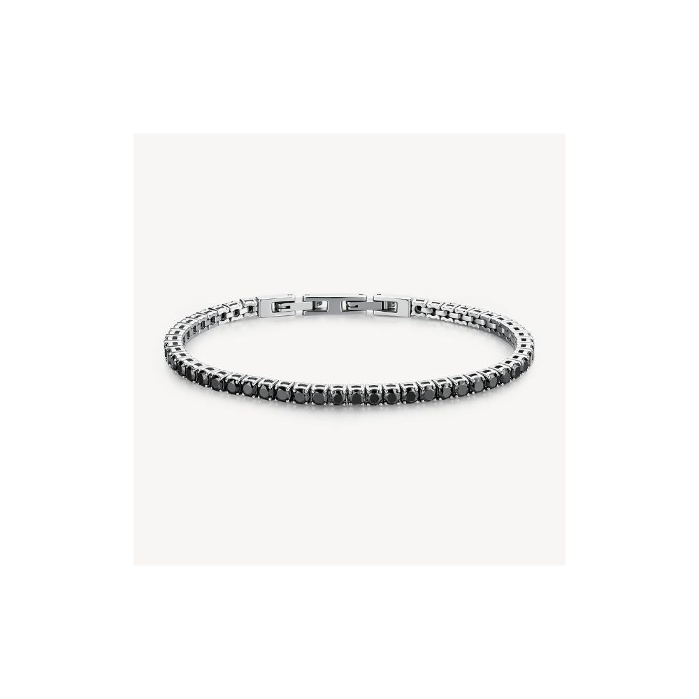 Bracciale AVANTGARDE in acciaio 316L, con cubic zi-Kaidara Gioielli
