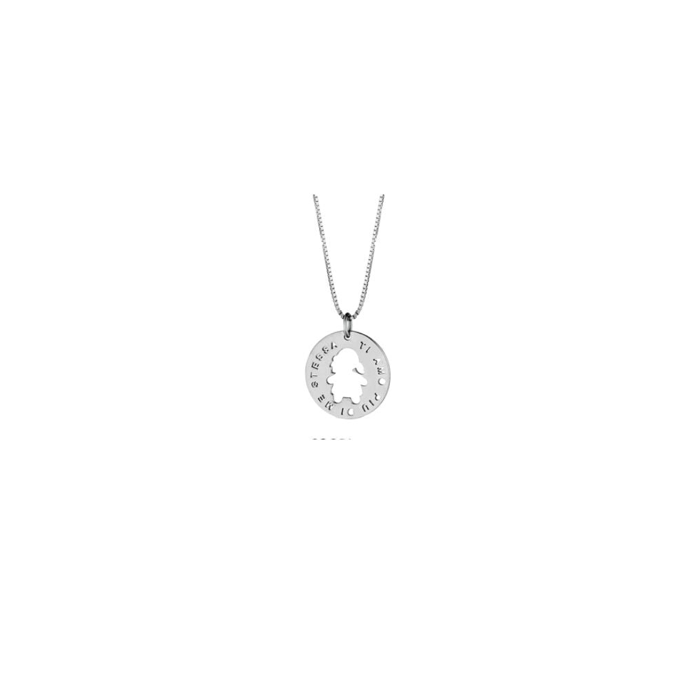 Collana in Oro Donna Crusado Collezione Oggi, Domani e Per Sempre (Ti Amo Più Di Me Stessa)-Kaidara Gioielli