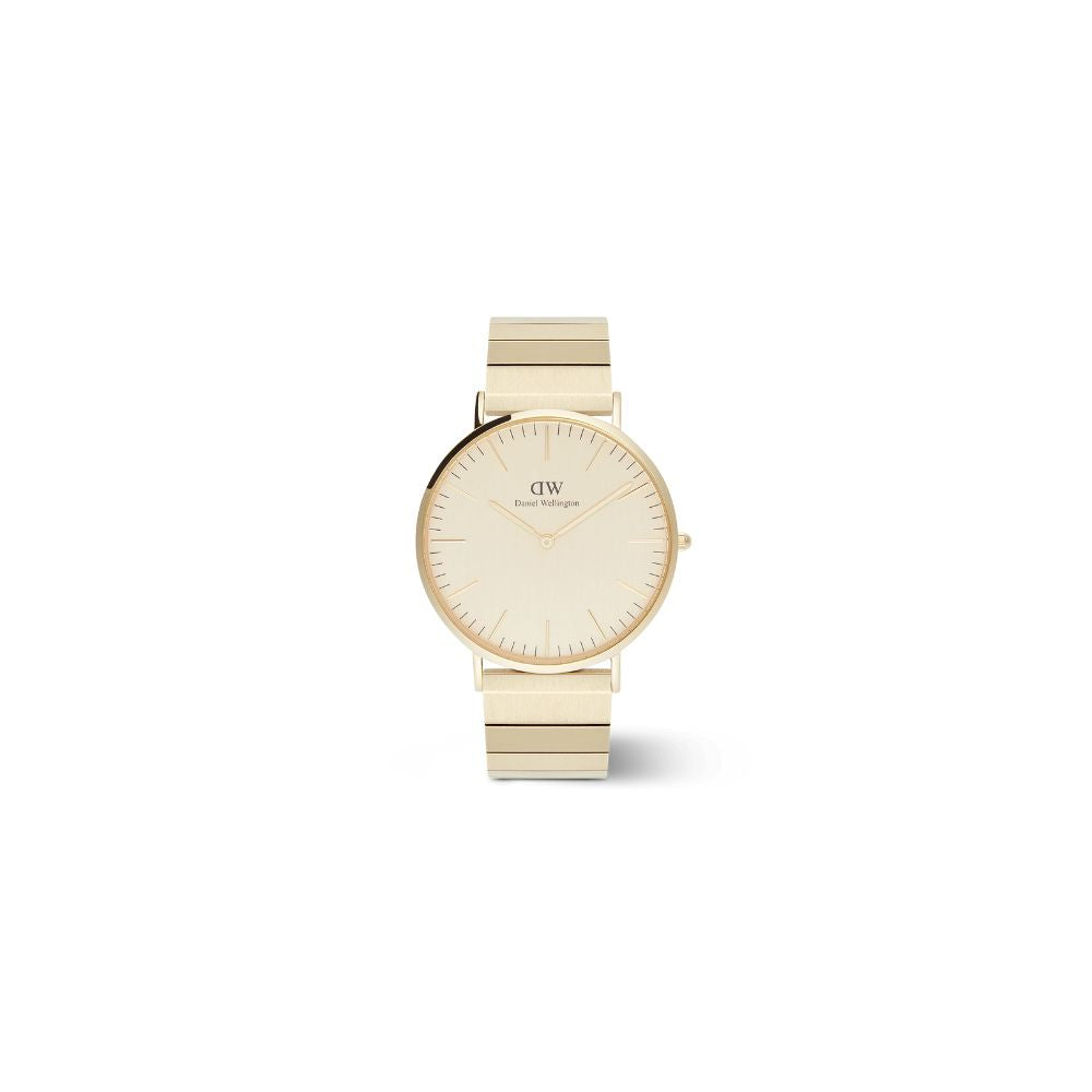 Orologio in Acciaio Uomo Daniel Wellington Classic Piano Link Gold Unitone-Kaidara Gioielli