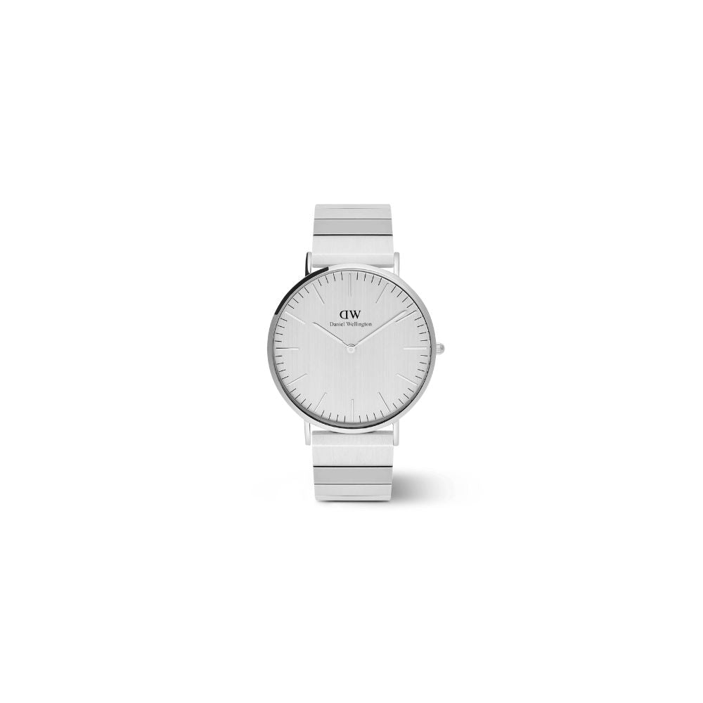 Orologio in Acciaio Uomo Daniel Wellington Classic Piano Link Silver Unitone-Kaidara Gioielli