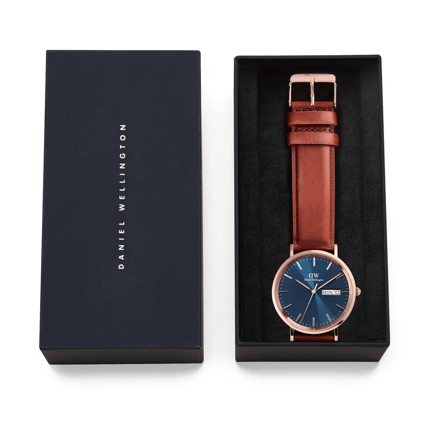 Orologio in Acciaio Uomo Daniel Wellington Classic Day Display St Mawes-Kaidara Gioielli