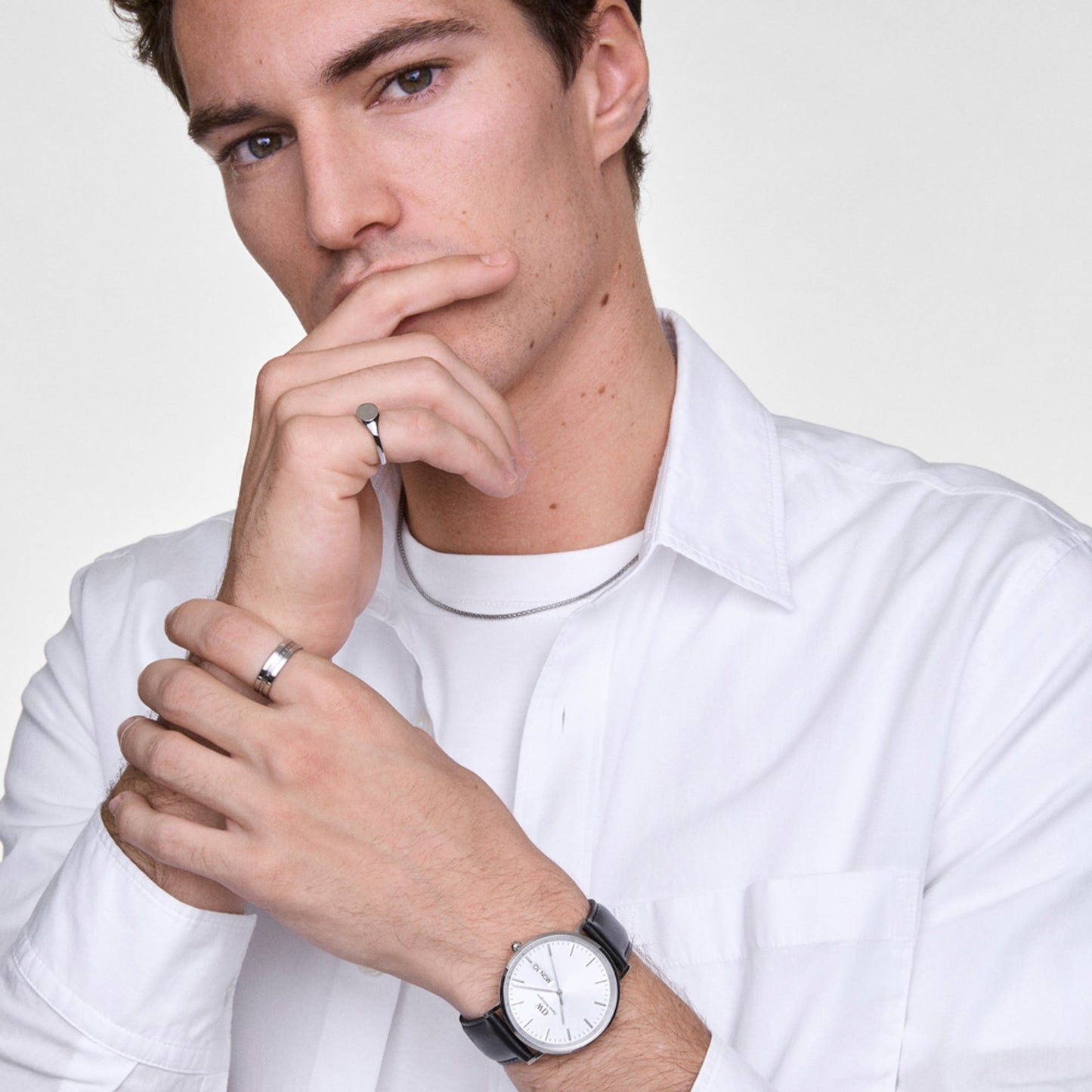 Orologio in Acciaio Uomo Daniel Wellington Classic Day Display Sheffield Silver-Kaidara Gioielli