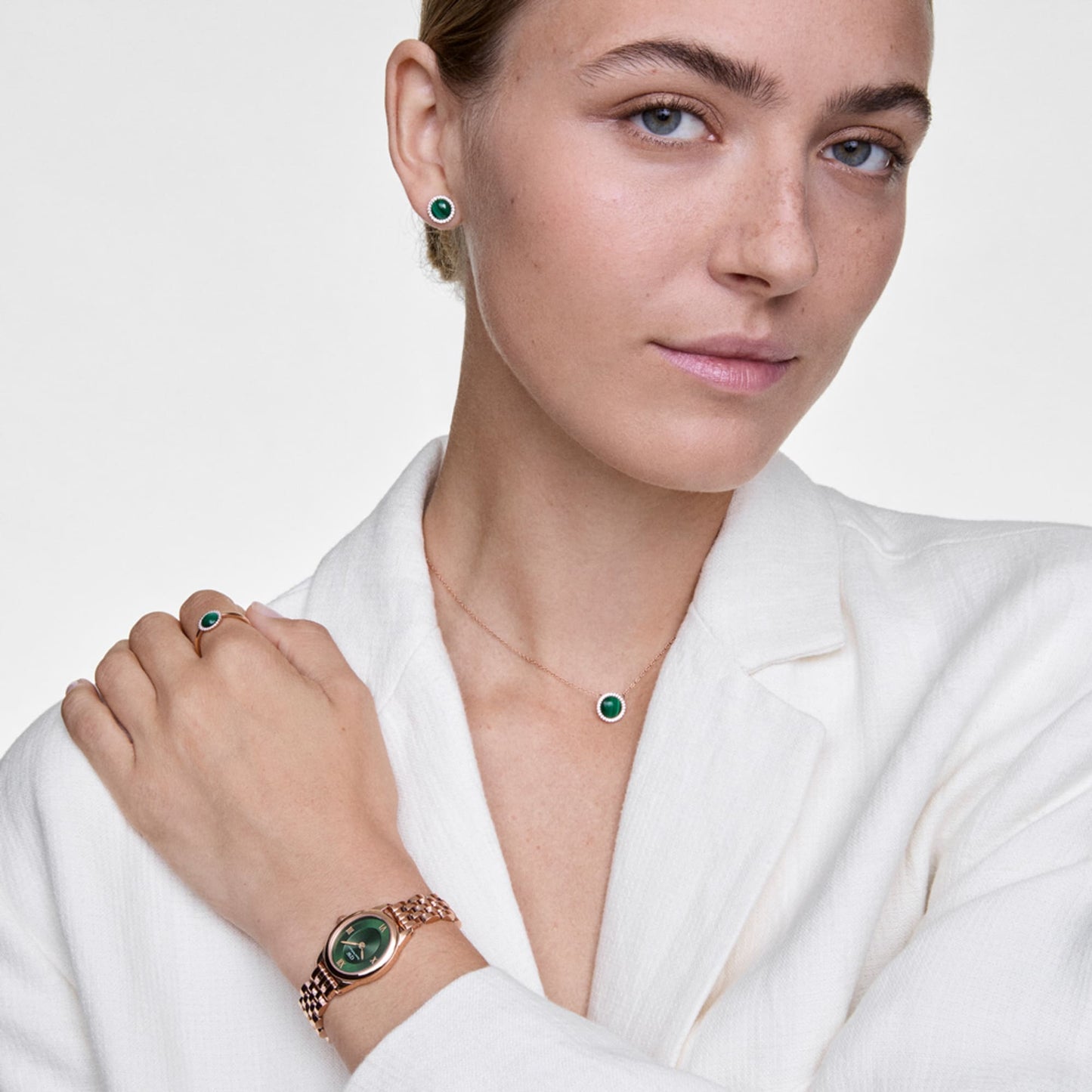Orologio in Acciaio Donna Daniel Wellington Ophelia Mini Emerald Rose Gold-Kaidara Gioielli