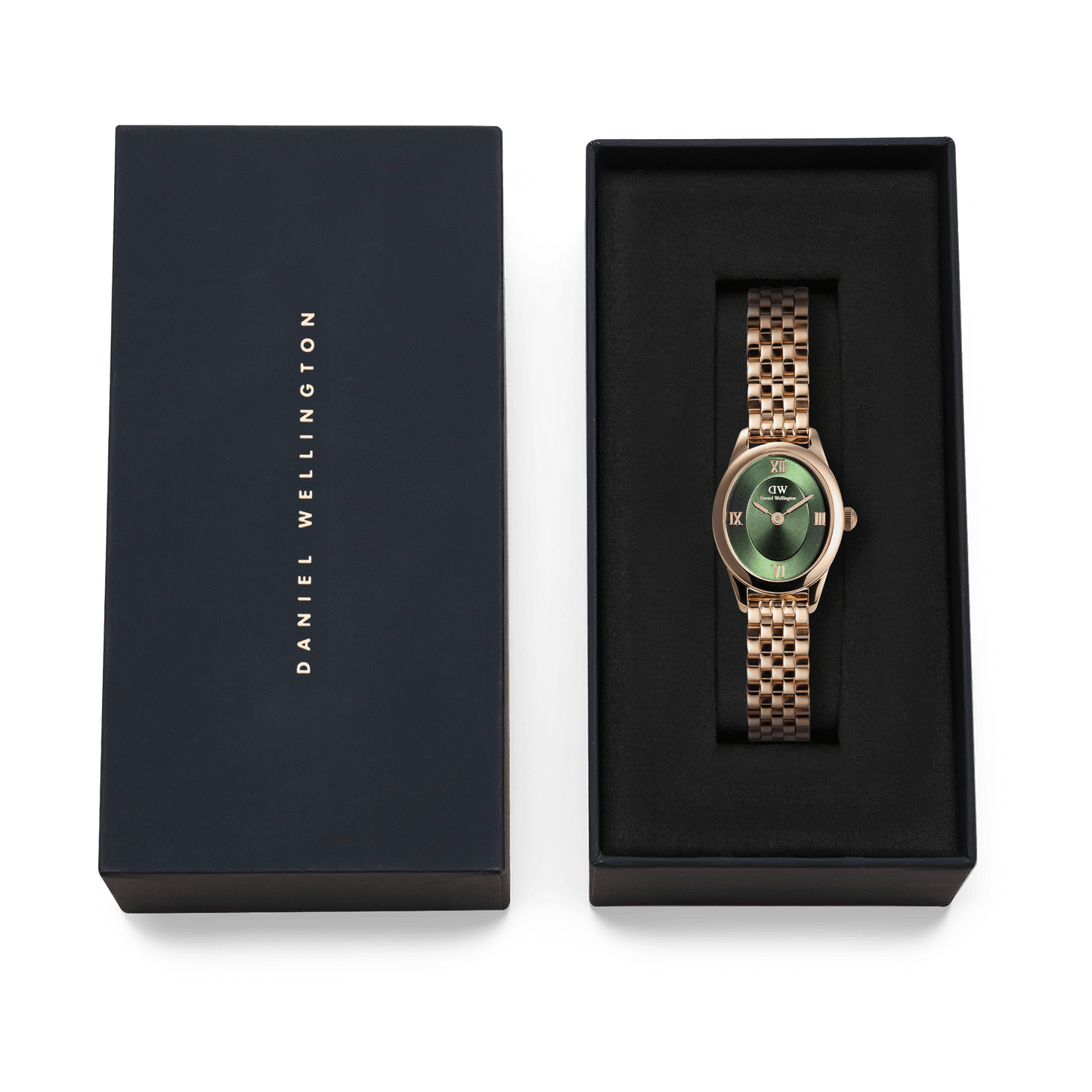 Orologio in Acciaio Donna Daniel Wellington Ophelia Mini Emerald Rose Gold-Kaidara Gioielli