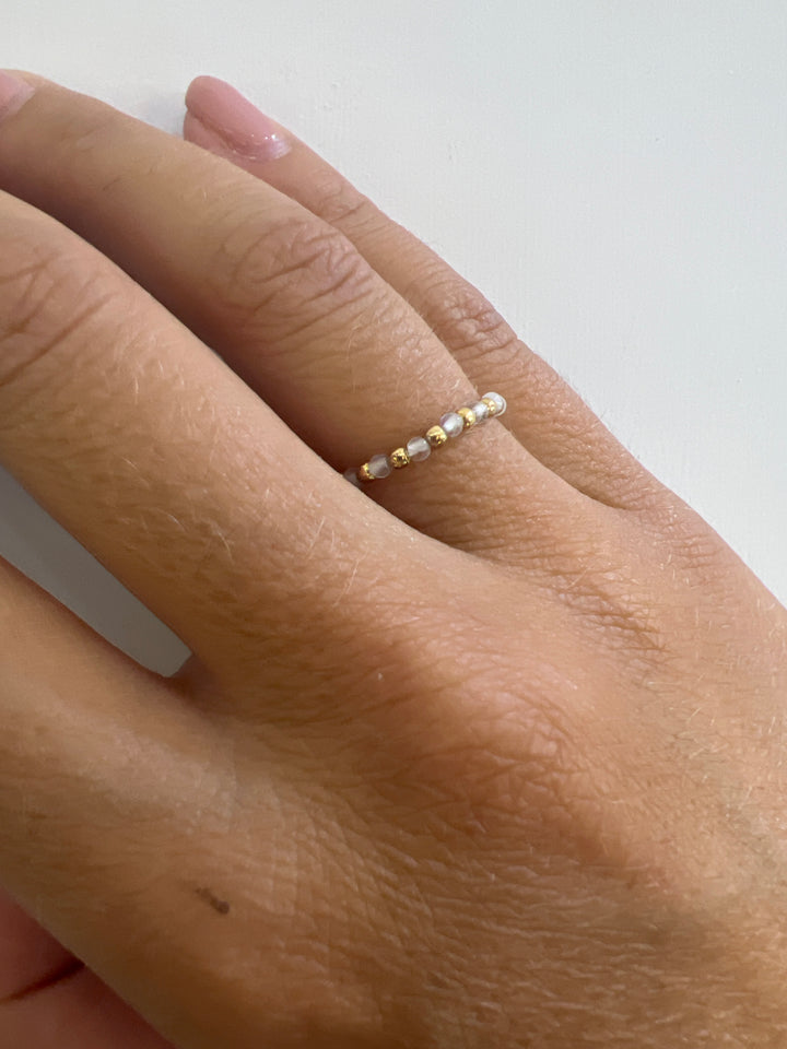 Anello in Argento Placcato Oro Donna Alisia Goldie Small-Kaidara Gioielli