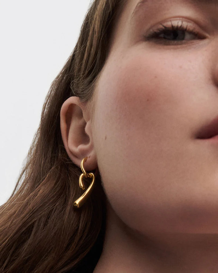 Orecchini in Argento Placcato Oro Donna Pdpaola Twist-Kaidara Gioielli