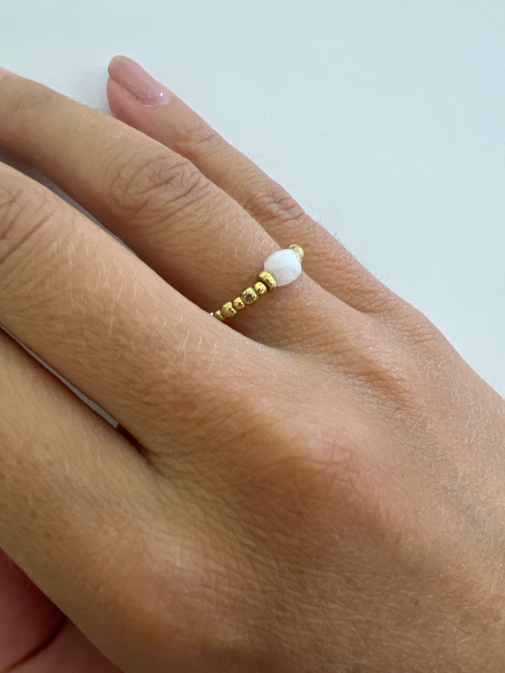Anello in Argento Placcato Oro Donna Alisia Rosa-Kaidara Gioielli