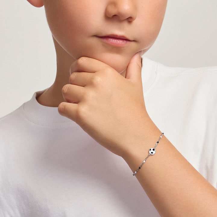 Bracciale in Argento Bimbo Mabina W Il Football-Kaidara Gioielli