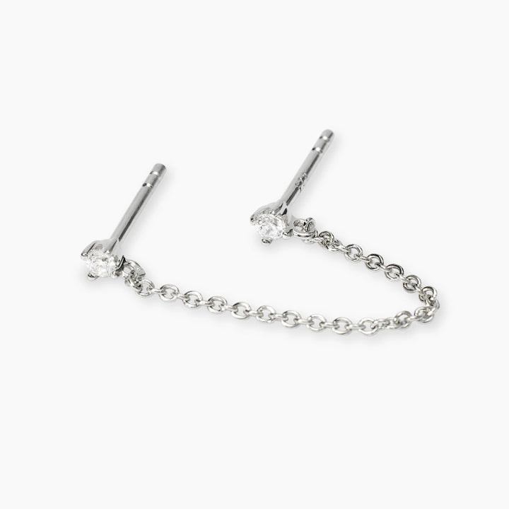 Mono Orecchino in Argento Donna Mabina My Diamond-Kaidara Gioielli