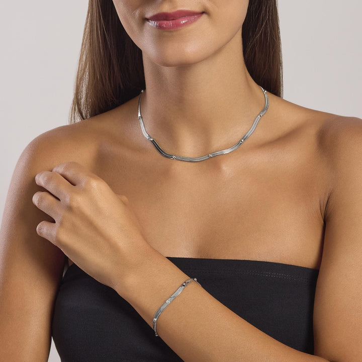 Collana in Acciaio Donna Kidult Style 04-Kaidara Gioielli