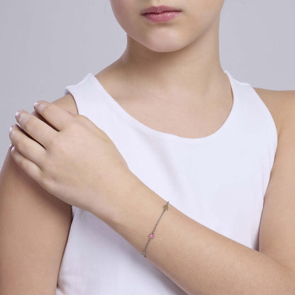 Bracciale in argento e oro Bimba Mabina Flora-Kaidara Gioielli