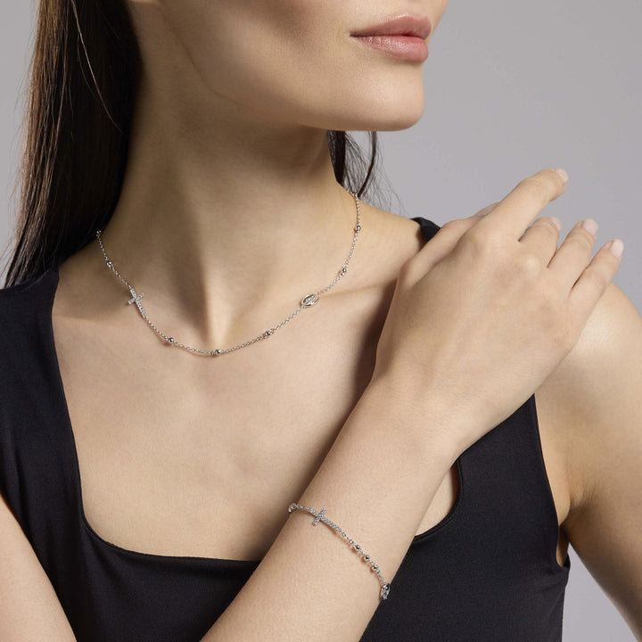 Collana in Argento Donna Mabina Rosario-Kaidara Gioielli